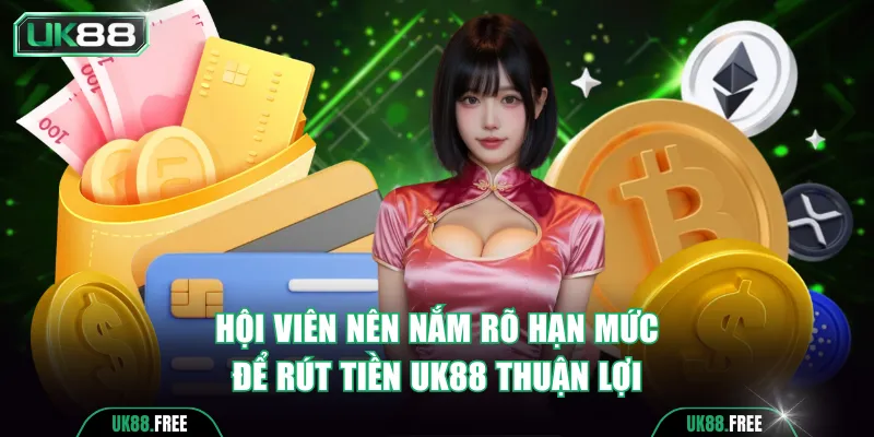 Hội viên nên nắm rõ hạn mức để rút tiền UK88 thuận lợi