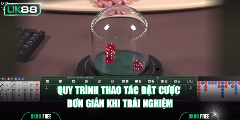 Quy trình thao tác đặt cược đơn giản khi trải nghiệm